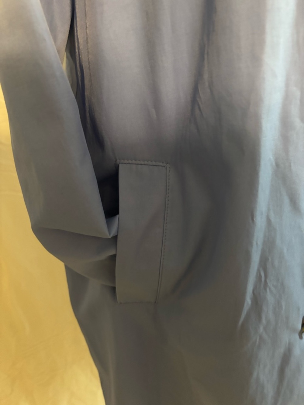 RALIH LAUREN Light Blue Women’s Single-Breasted Trench Coat Water Resistant- XL - Picture 5 of 8